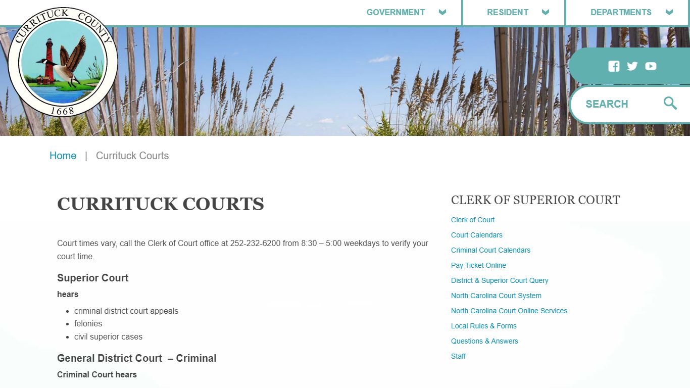 Currituck Courts – Currituck County